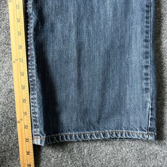 Girbaud Jeans Mens 42M Blue Utility Straight Leg Y2K Denim‎ Casual 33in Inseam - Picture 3 of 10